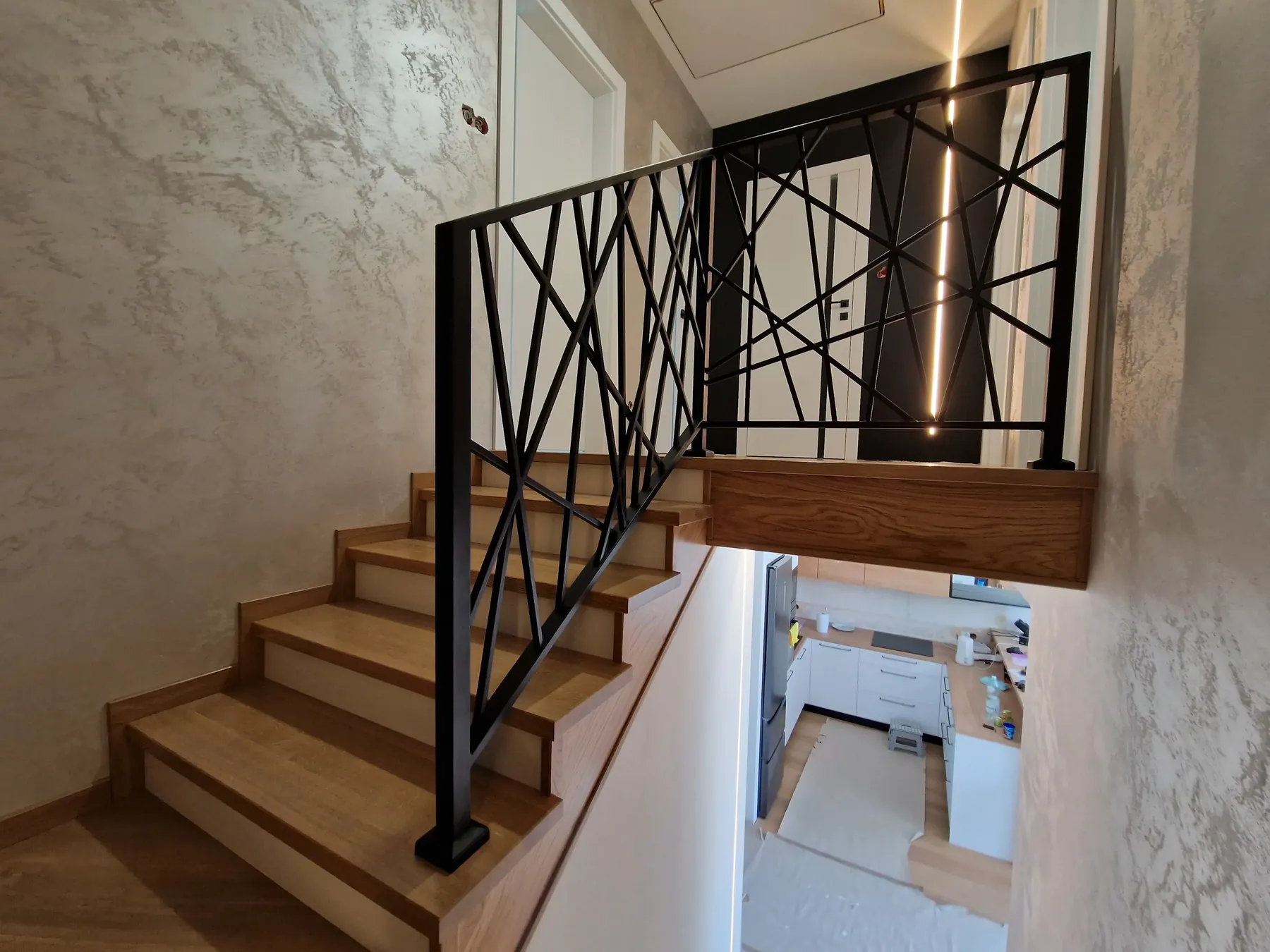 Boguchwała, nowoczesna balustrada schodowa loft